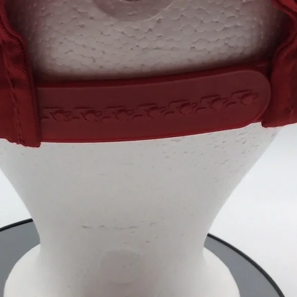 Starter|NWT Vintage NFL San Francisco 49ers Red Sports Cap Snap Back Green Brim - Picture 5 of 12